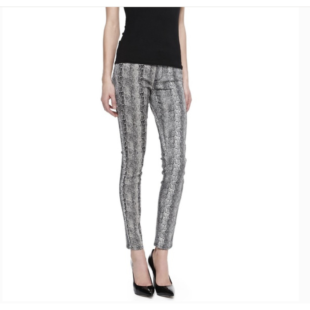 Paige Denim Verdugo Ultra Skinny Jeans Pants Python Snake Print Size 30 New